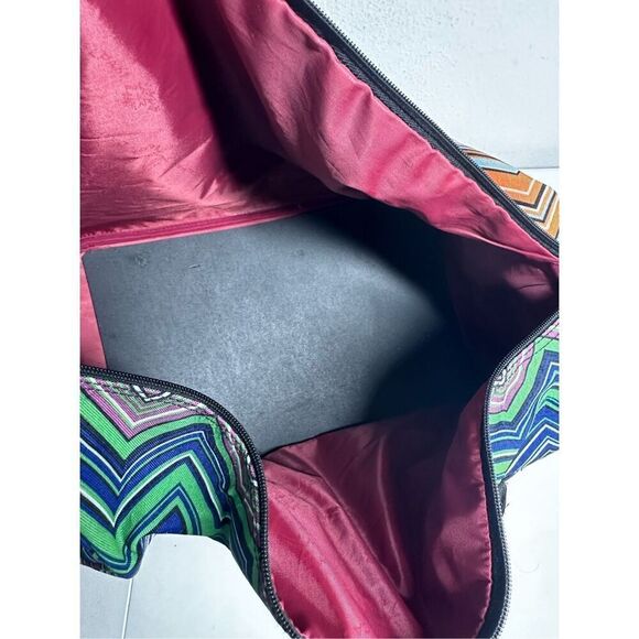 Calpak Duffel Weekend Bag Orange Green See Description - Picture 13 of 15